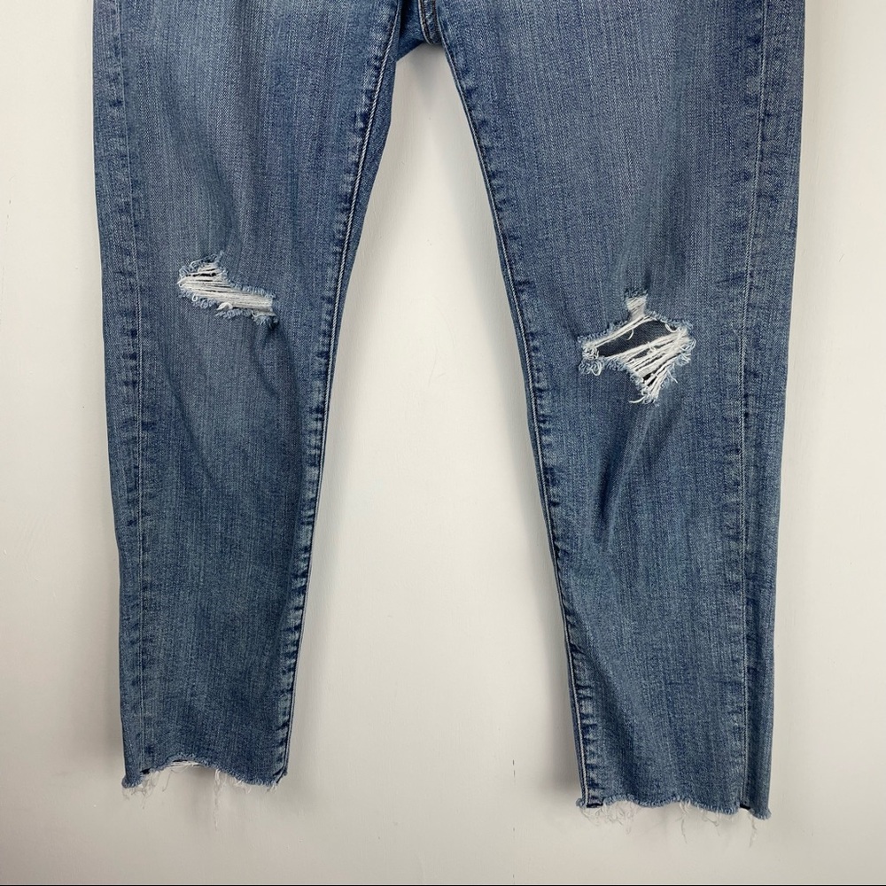 Abercrombie & Fitch Mens Rustin Athletic Slim Stretch Distressed Jeans Sz 30x30 - Picture 4 of 9
